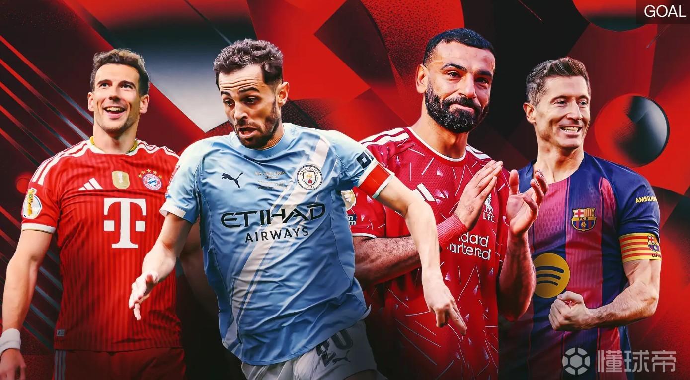 Goal盘点今夏20名自由身球星：利物浦3人 城皇萨各2人